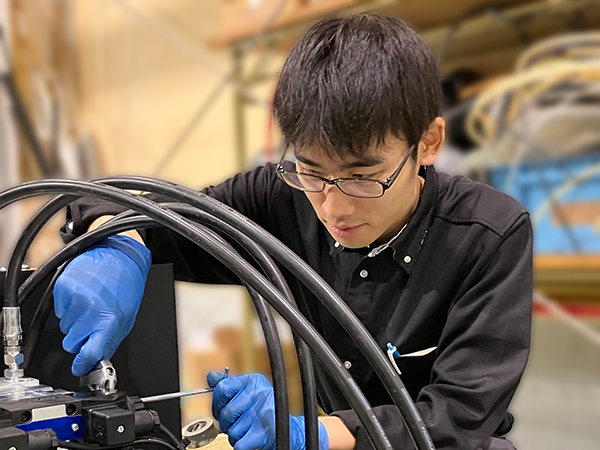 株式会社フジテクノにてインターンシップの様子