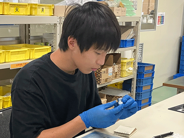 株式会社フジテクノにてインターンシップの様子