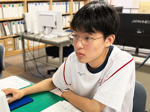 株式会社フジテクノにてインターンシップの様子