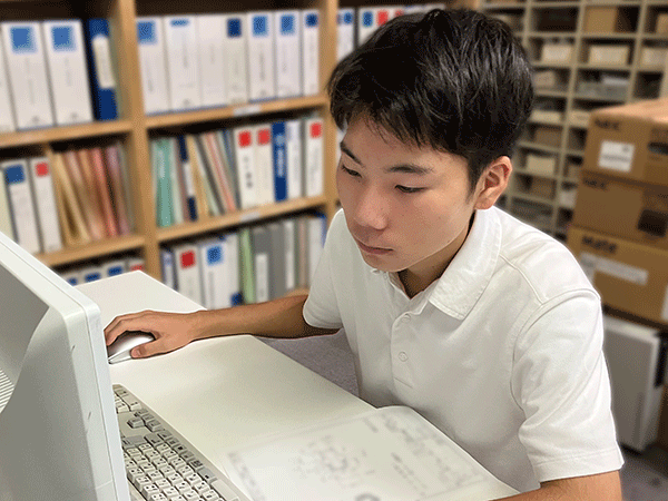 株式会社フジテクノにてインターンシップの様子