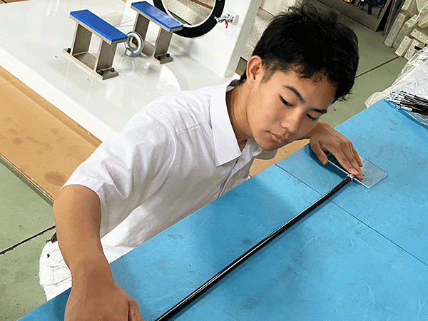 株式会社フジテクノにてインターンシップの様子